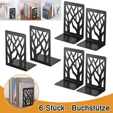 6 Stück Metall Buchstütze